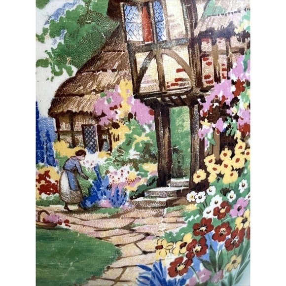 T. Lawrence Falcon Ware Vase #5171 Cottage Lupines England Vintage 1930s 7x5" - Picture 10 of 10